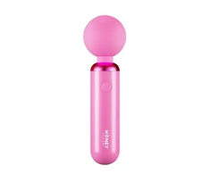 Honey Play Box, Pomi Wand, Clitoral Wand Vibrator, 10 Vibrating Modes, USB Rechargeable, Silicone+ABS, 17.60 × 4.70 × 4.70 cm, Rožinė