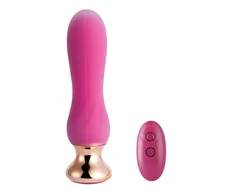 Honey Play Box, Rožinė Holic, Vibrating Anal Plugs, 10 Vibrating Modes, Remote Control, Curved, USB Rechargeable, ABS+Medical Silicone, 12.90 × 3.00 × 3.00 cm, Rožinė