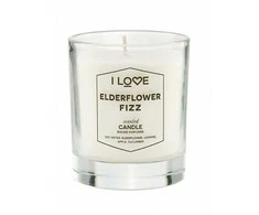I Love Elderflower Fizz Raspberry Scented Candle, 160 g