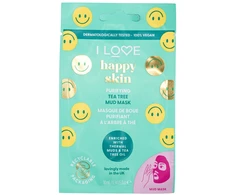 I Love Happy Skin Purifying Tea Trea Mud Mask valomoji veido kaukė, 10 ml