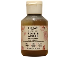 I Love Naturals Collection Vegan Rose &amp; Argan Hydrating Dušo želė For All Skin Types, 125 ml