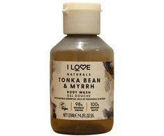 I Love Naturals Collection Vegan Tonka Bean &amp; Myrrh Hydrating Dušo želė For All Skin Types, 125 ml