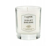 I Love Signature Collection Bergamot Žalias Apple Parma Violets Rose Scented Candle, 160 g