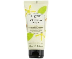 I Love, Signature Collection, Moisturizing, Hand &amp; Nail Kreminis, Vanilla Milk, 100 ml