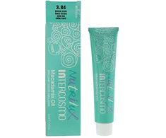 Intercosmo Nutrilux Macadamia Oil Permanent Hair Dye 3.84 Dark Oak, 60 ml