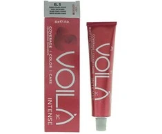 Intercosmo Voilà 3C Intense maitininantis Permanent Hair Dye 6.1 Dark Ash Skirtas šviesiems plaukams, 60 ml