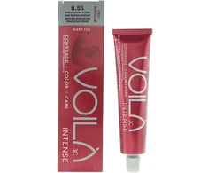 Intercosmo Voilà 3C Intense Permanent Hair Dye 6.55 Dark Skirtas šviesiems plaukams Intense Mahogany, 60 ml