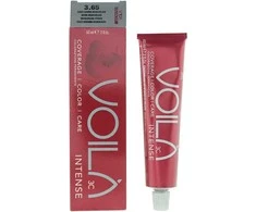 Intercosmo Voilà 3C Intense Permanent Hair Dye 3.65 Dark Beaujolais, 60 ml