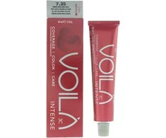 Intercosmo Voilà 3C Intense Permanent Hair Dye 7.35 Medium Golden Mahogany Skirtas šviesiems plaukams, 60 ml