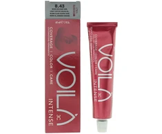 Intercosmo Voilà 3C Intense Permanent Hair Dye 8.43 Light Copper Golden Skirtas šviesiems plaukams, 60 ml