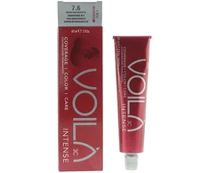 Intercosmo Voilà 3C Intense Permanent Hair Dye 7.6 Renaissance Raudona, 60 ml