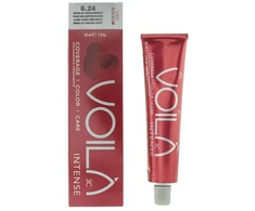 Intercosmo Voila 3C Intense Permanent Hair Dye 6.24 Dark Iridescent Copper Skirtas šviesiems plaukams, 60 ml