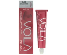 Intercosmo Voilà 3C Intense Permanent Hair Dye 7.34 Medium Golden Copper Skirtas šviesiems plaukams, 60 ml