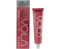 Intercosmo Voilà 3C Intense Permanent Hair Dye 6.55 Dark Skirtas šviesiems plaukams Intense Mahogany, 60 ml