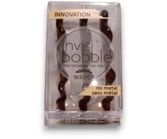 Set Trio InvisiBobble Waves Plaukų sagtukas Pretty Dark, 3 pcs