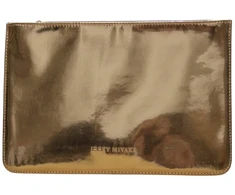 Issey Miyake Issey Miyake, Issey Miyake, Pouch, GWP Textile Pouch, Juodas Gold For Women