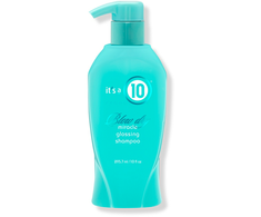 „It's a 10 Miracle Blow Dry“ blizgantis plaukų šampūnas drėkinimui, iššukavimui ir blizgesiui 295,7 ml