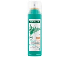 Klorane Oil Control Sausas šampūnas with Nettle &amp; Vitamin E sausas šampūnas riebiems tamsiems plaukams su dilgėlėmis, 150 ml