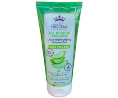 Laboratoire Freesens Freesens Organic Aloe Vera Hydrating &amp; Cleansing Dušo želė Face Body &amp; Hair Dry &amp; Sensitive, 200 ml