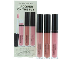 Bare Minerals Lacquer On The Fly Set BareMinerals: Gen Nude Liquid Lipstick Cant Even 3.7 ml + Gen Nude Liquid Lipstick Dahling 3.7 ml + Gen Nude Liquid Lipstick Major 3.7 ml