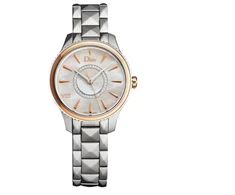 Laikrodis Christian Dior, Dior VIII Montaigne, Quartz Base Metal Watch, Mother-Of-Pearl, Sidabrinis, CD1521I0M001, For Women