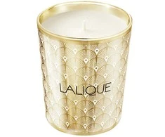 Lalique Noir Premier - Plume Blanche 1901 Floral Woody Musk Scented Candle, 190 g