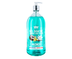 Les Petites Bains de Provence Monoi Dušo želė For Body Face &amp; Hair For Sensitive Skin, 1000 ml