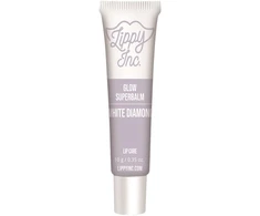 Lippy Inc. Glow Superbalm Baltas Diamond Glossy Finish Lūpų balzamas, 10 g