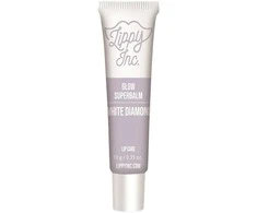 Lippy Inc. Glow Superbalm Baltas Diamond Glossy Finish Lūpų balzamas, 10 g