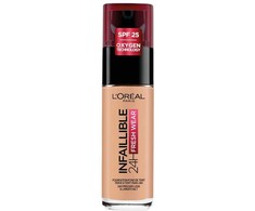 L'Oreal Paris, Infaillible 24h Fresh Wear, All-Day Wear, Liquid Foundation, 235, Honey, SPF 25, 30 ml