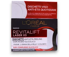 L'Oreal Paris, Revitalift lazerinis X3, glikolio rūgštis, senėjimą stabdantys, nulupami diskeliai, 30 vnt.
