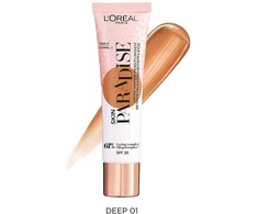 L'Oreal Paris, Skin Paradise, Aloe Vera, Hydrating, Vanduo Kreminis, For Face, SPF 20, 01, Deep, 30 ml
