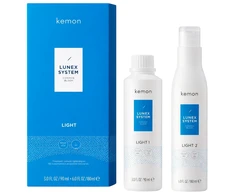 Lunex System Light Set Kemon: Šviesinantis plaukų kremas, 90 ml + Plaukų aktyvatorius kremas, 180 ml