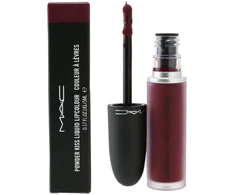 Mac Cosmetics MAC „Powder Kiss“ matiniai skysti lūpų dažai 983 „Burning Love“, 5 ml