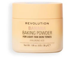 Makeup Revolution Bake &amp; Blot Matte Loose Setting Powder Banana, 30 g
