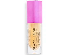 „Makeup Revolution Glaze Getaway Plumping“ lūpų aliejus „Terracotta“ 4,6 ml
