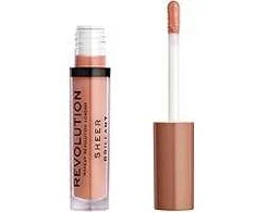 Makeup Revolution Sheer Lip Skysti lūpų dažai. Spalva: Brunch 123