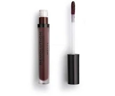Makeup Revolution "Matte Lip" Skysti matiniai lūpų dažai, Spalva: Plum 148