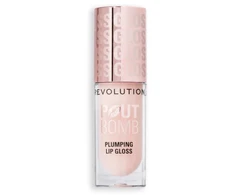 Makeup Revolution Pout Bomb Vegan Plumping Lūpų blizgis Milky Sheer Holo 4.6 ml