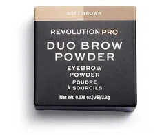 „Makeup Revolution REVOLUTION PRO“ veganiška antakių pudra, švelniai ruda, 2,2 g
