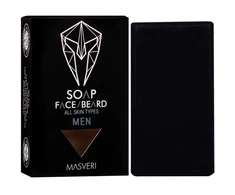 Masveri Paraben-Free Grooming Soap Bar For Cleansing Face &amp; Beard g 100