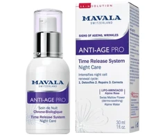 Mavala, Anti-Age Pro, Anti-Aging &amp; Regenerating, Night, Kreminis, For Face, 30 ml