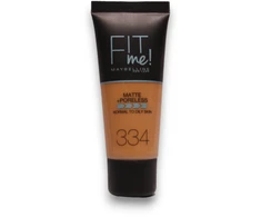 Maybelline Fit Me Matte + Poreless Liquid Foundation 334 Warm Tan, 30 ml