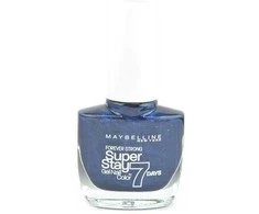 Maybelline Forever Strong Super Stay 7 Days Nagų lakas Nr. 650 Midnight Mėlyna, 10 ml