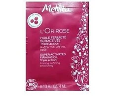 Melvita, L'or Rose, ekologiškas, stangrinamasis, kūno aliejus, rankoms, krūtinei, pilvui, klubams ir šlaunims, 4 ml *Testuojamasis rinkinys