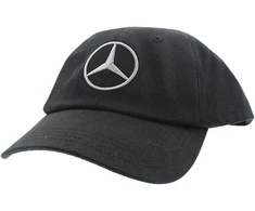 Mercedes-Benz, Juodas Cap, Logo Detail, Rubber Cap, Juodas