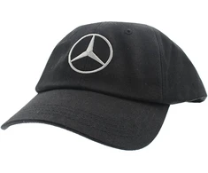 Mercedes-Benz, Juodas Cap, Logo Detail, Rubber Cap, Juodas
