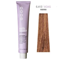 Milk Shake, Creative, SLS/SLES-Free, Permanent Hair Dye, 6.4136CAG Havana, 100 ml
