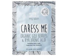 Dieninis drėkinamasis lakštinės veido kaukės su hialurono rūgštimi rinkinys „Milk Shake My Skin Caress Me“, 6 vnt., 28 g