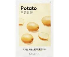 Missha Airy Fit Potato Sheet Mask lakštinė veido kaukė su bulvių ekstraktu, 19 g
